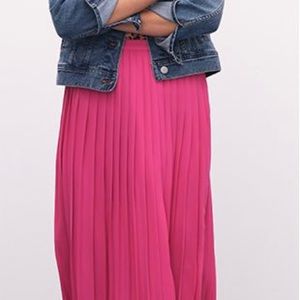 J.Crew pink pleated skirt